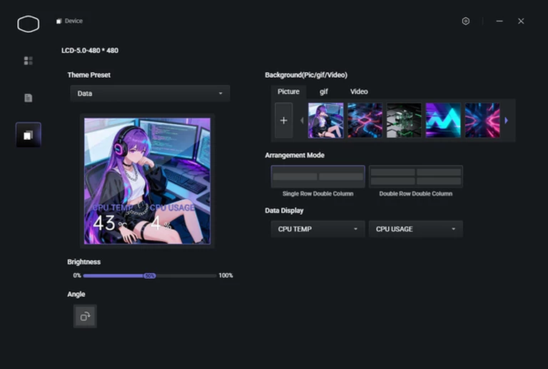 Multi-format custom screen background