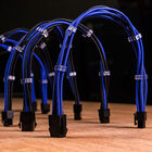 Sleeved Extension Cable Kit - Blue & Black