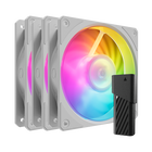 MOBIUS 120P ARGB 白色版三風扇套裝