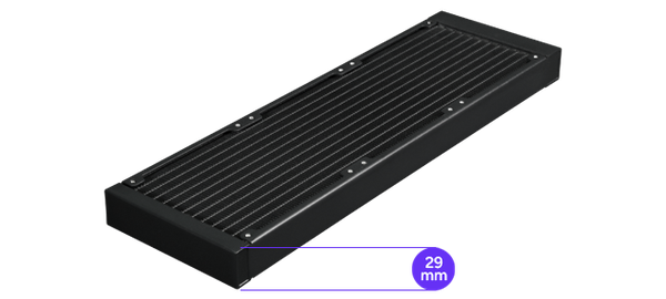 Dikkere radiator voor betere prestaties