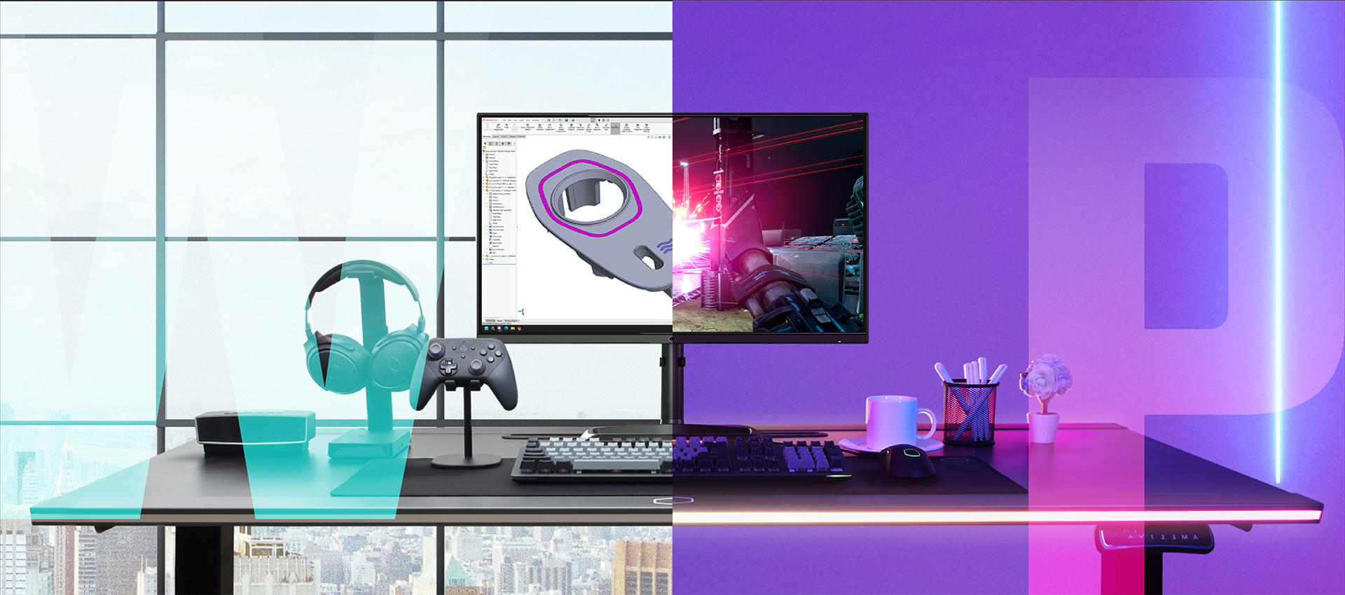 Een echte monitor voor werk en spel