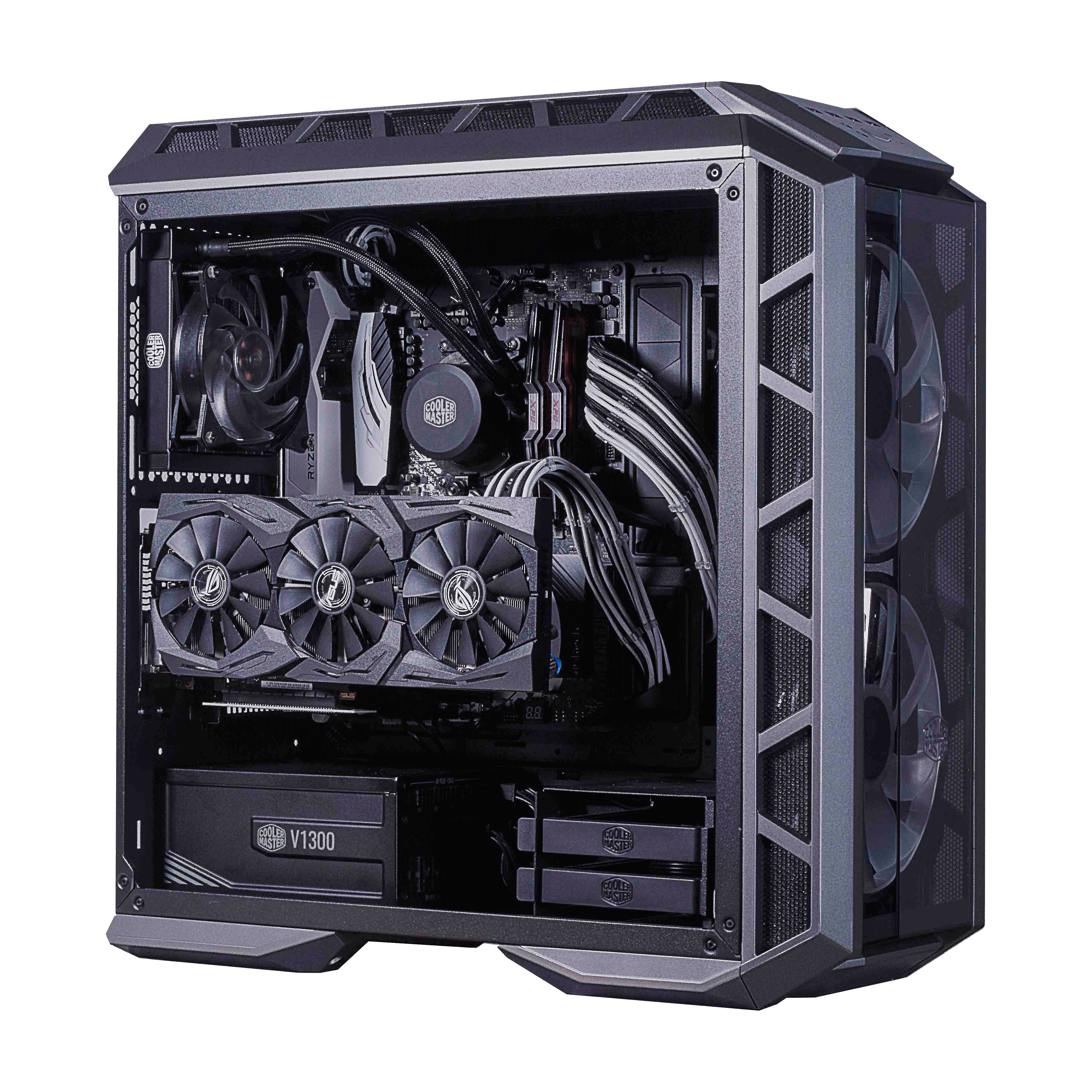 Sleeved Extension Cable Kit - White & Black image number 1