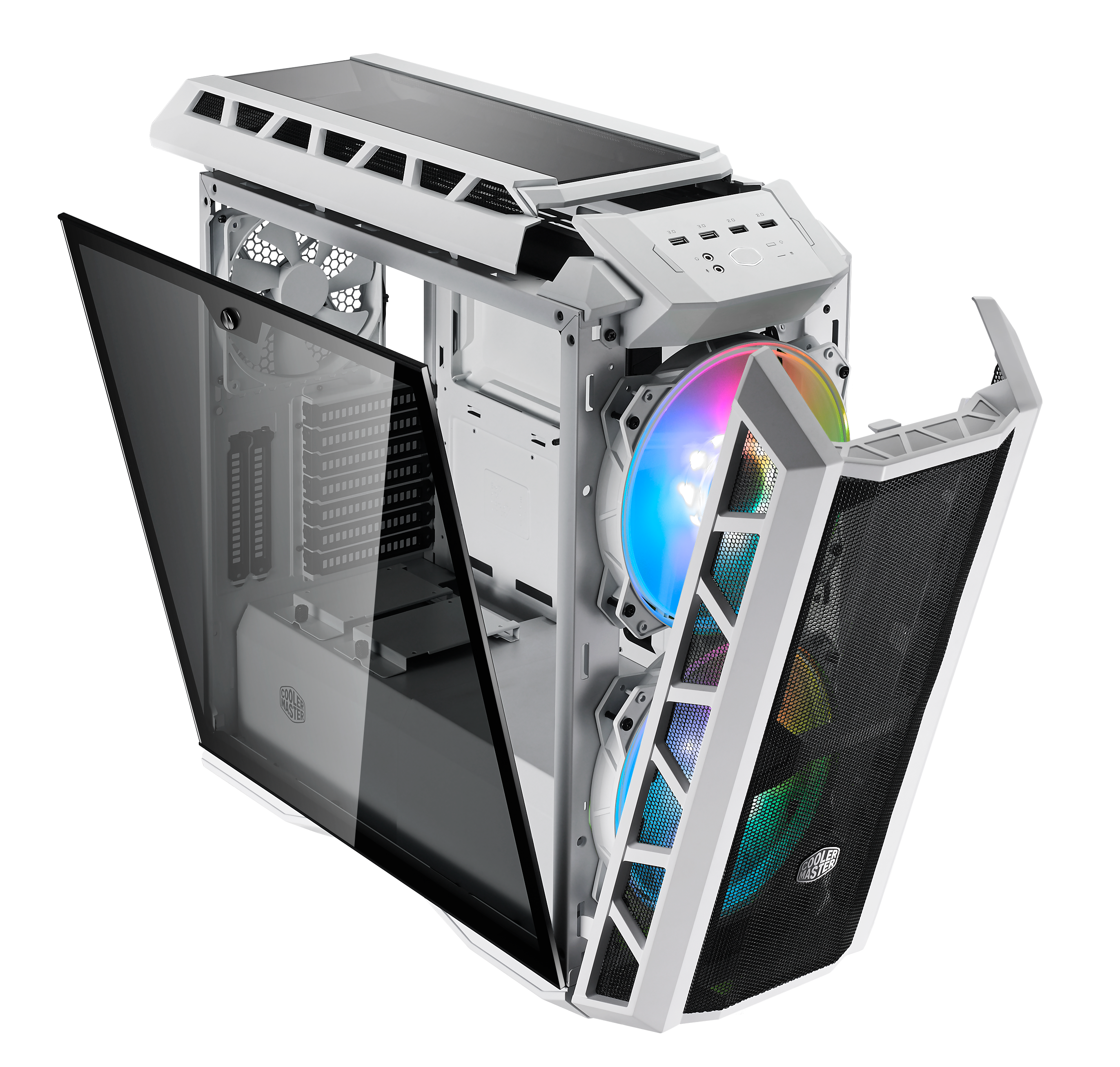 MasterCase H500P Mesh White ARGB image number 1