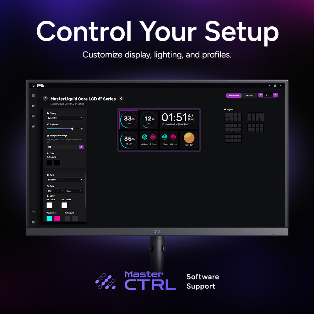 MasterLiquid Core LCD 6&rdquo; Series image number 7