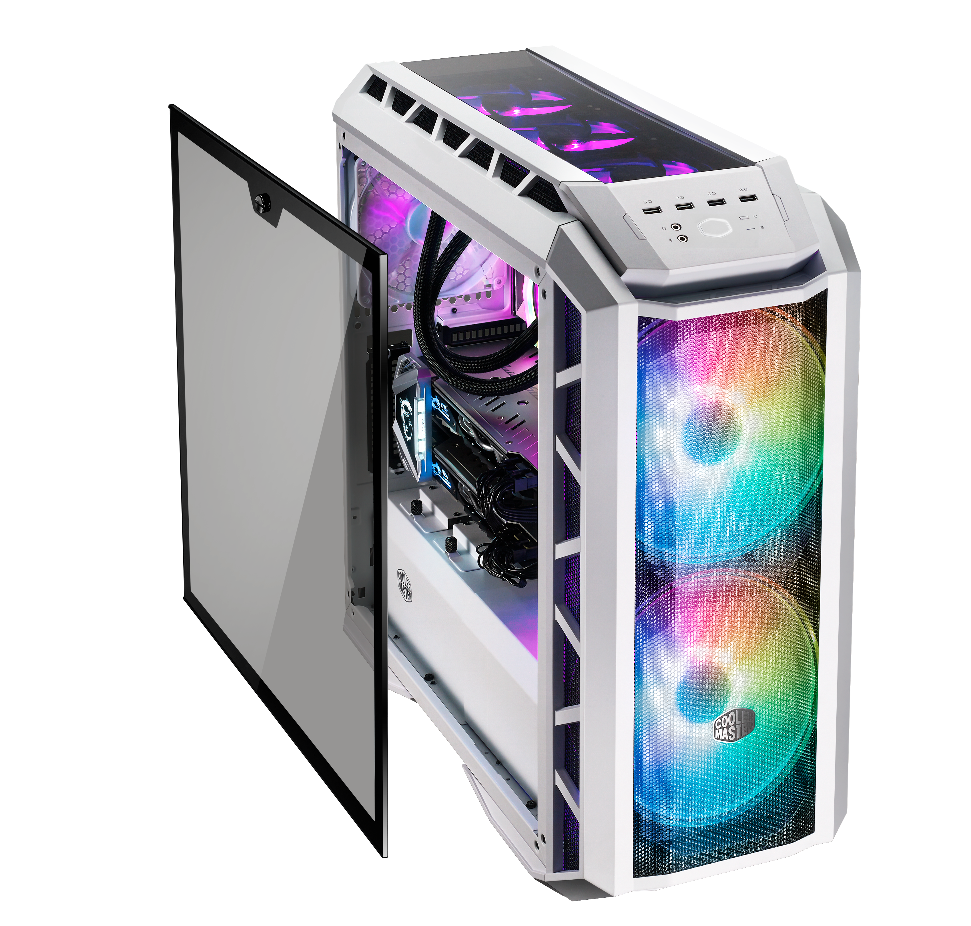 MasterCase H500P Mesh White ARGB image number 4