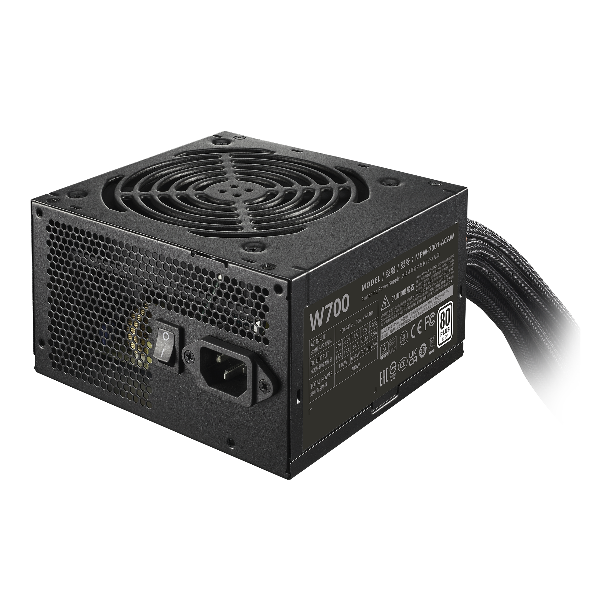 ELITE NEX White 700 Black Mesh Cable image number 1