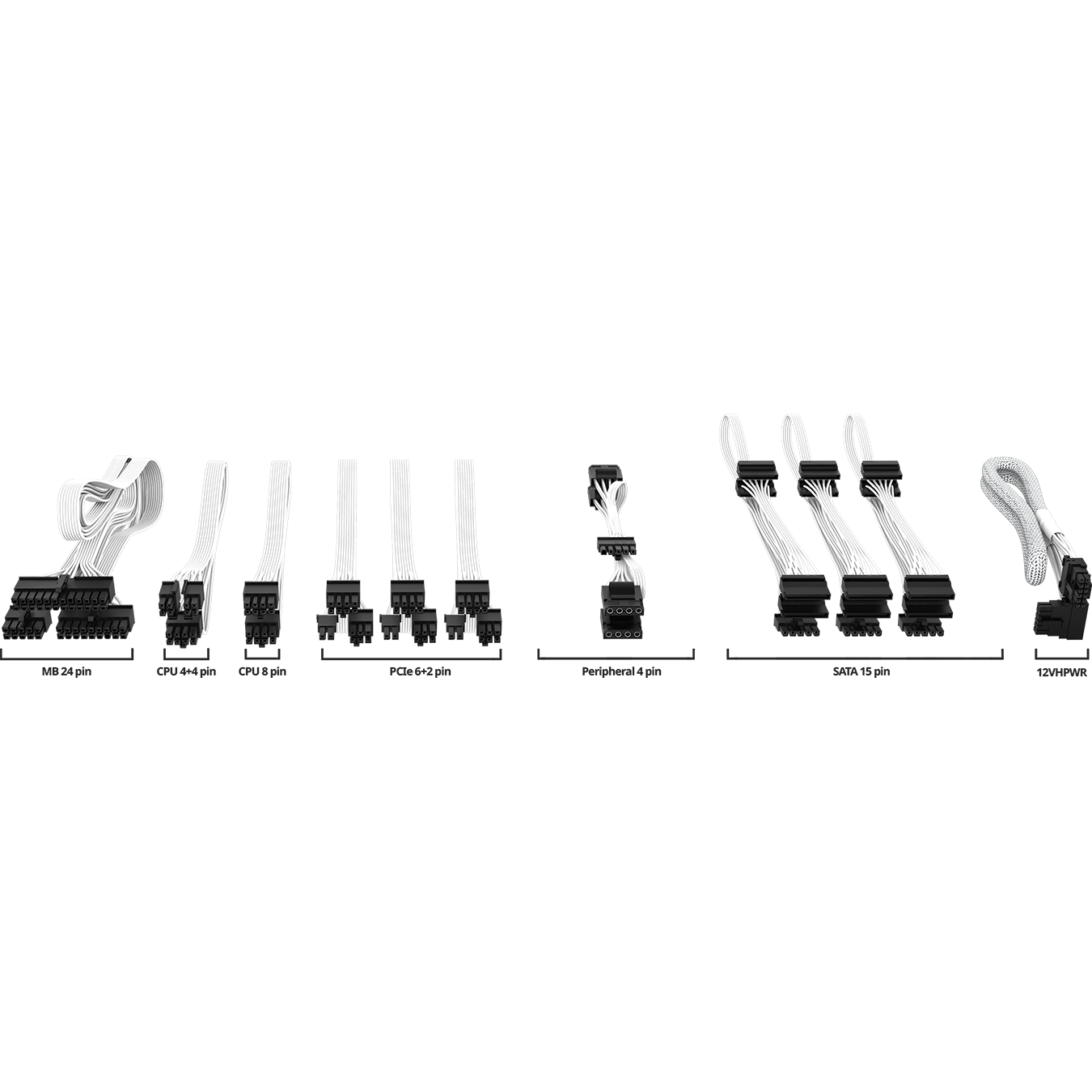 MWE Gold 1050 - V2 ATX 3.0 White Edition image number 11