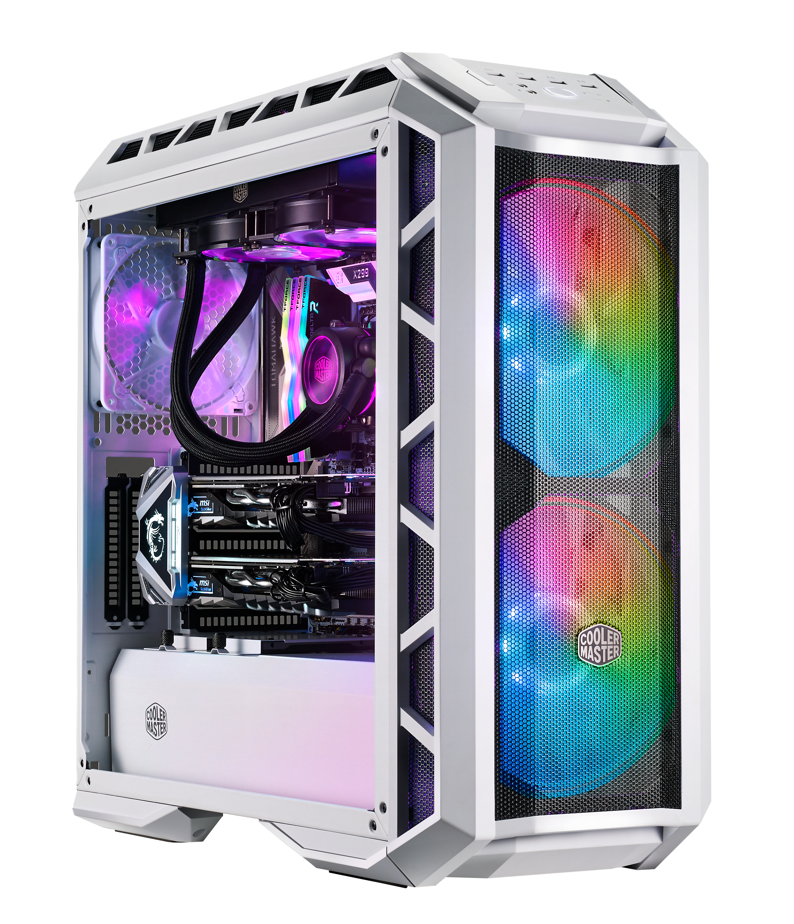 MasterCase H500P Mesh White ARGB image number 2