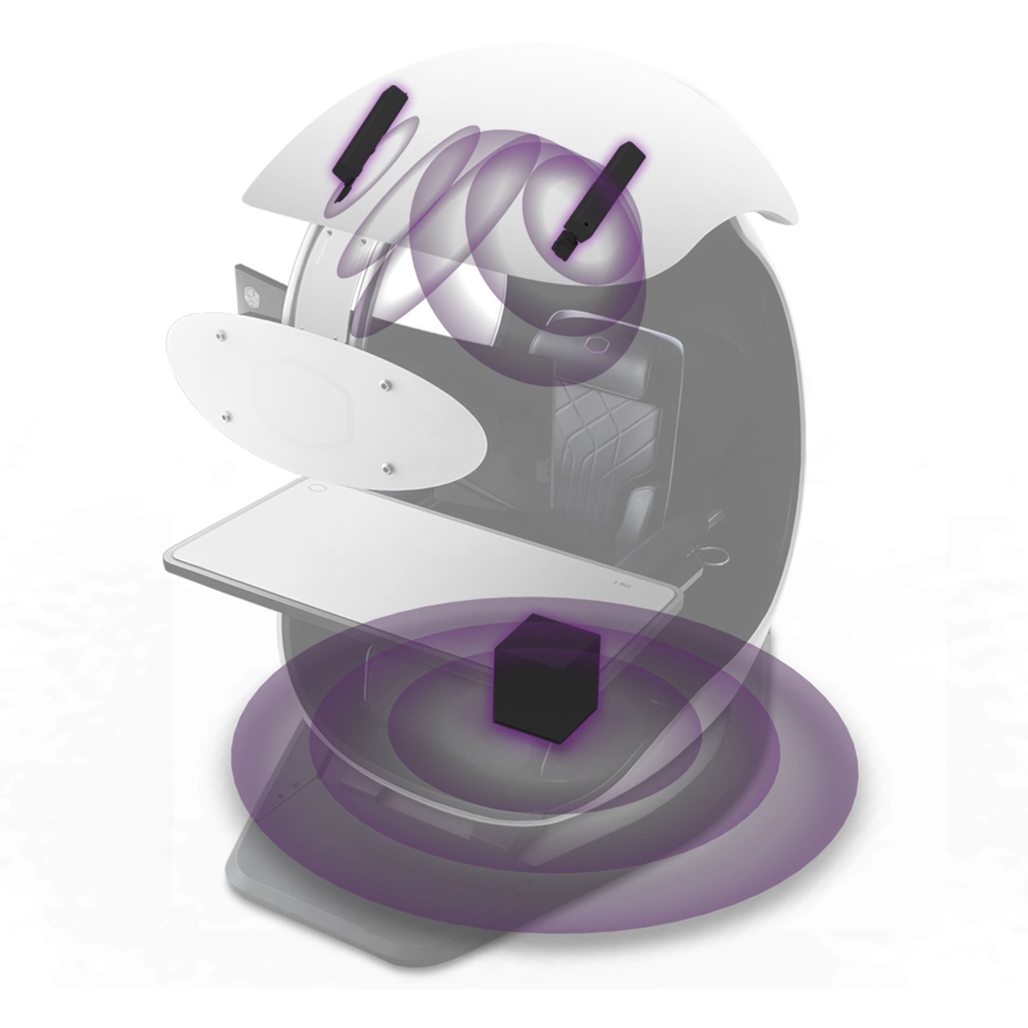 ORB X | 為電競玩家和專業人士而生的多功能沉浸式半封閉座艙 image number 2