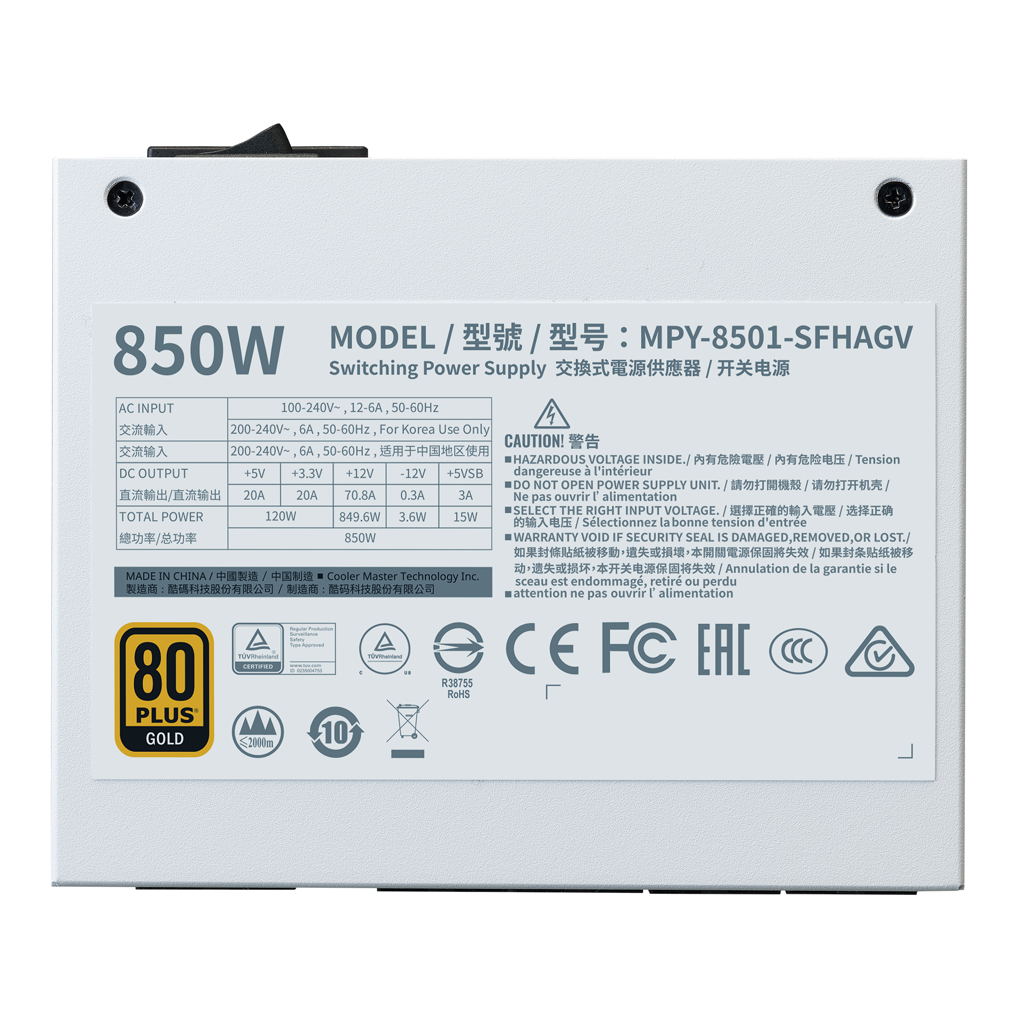 V SFX Gold 850 ATX 3.0 image number 3