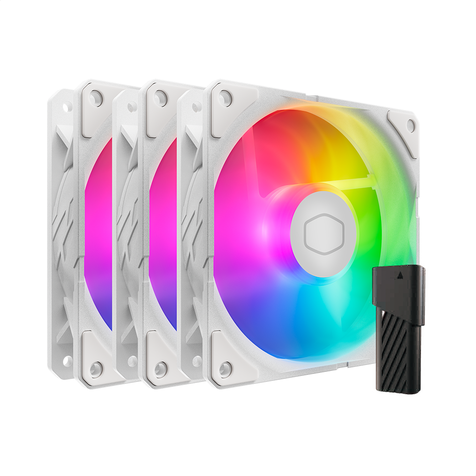 SickleFlow Edge 120 ARGB 3-pack Fan Kit White Edition image number 0