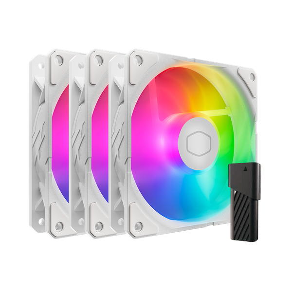 SickleFlow Edge 120 ARGB 3-pack Fan Kit White Edition