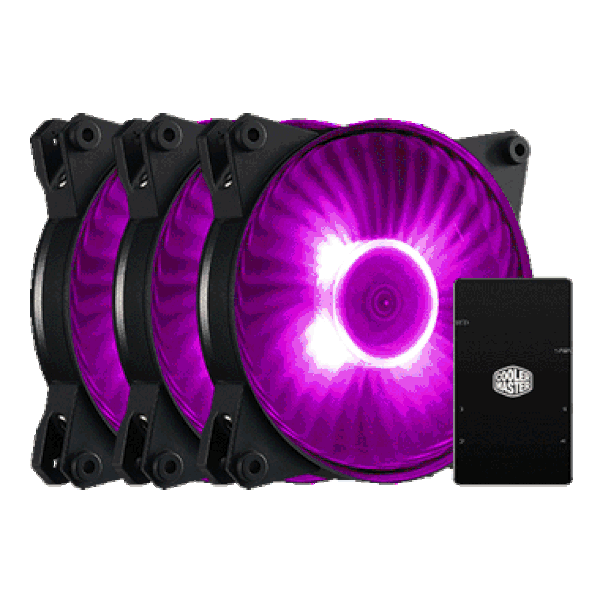 MasterFan Pro 140 Air Flow RGB 3 in 1 with RGB LED Controller