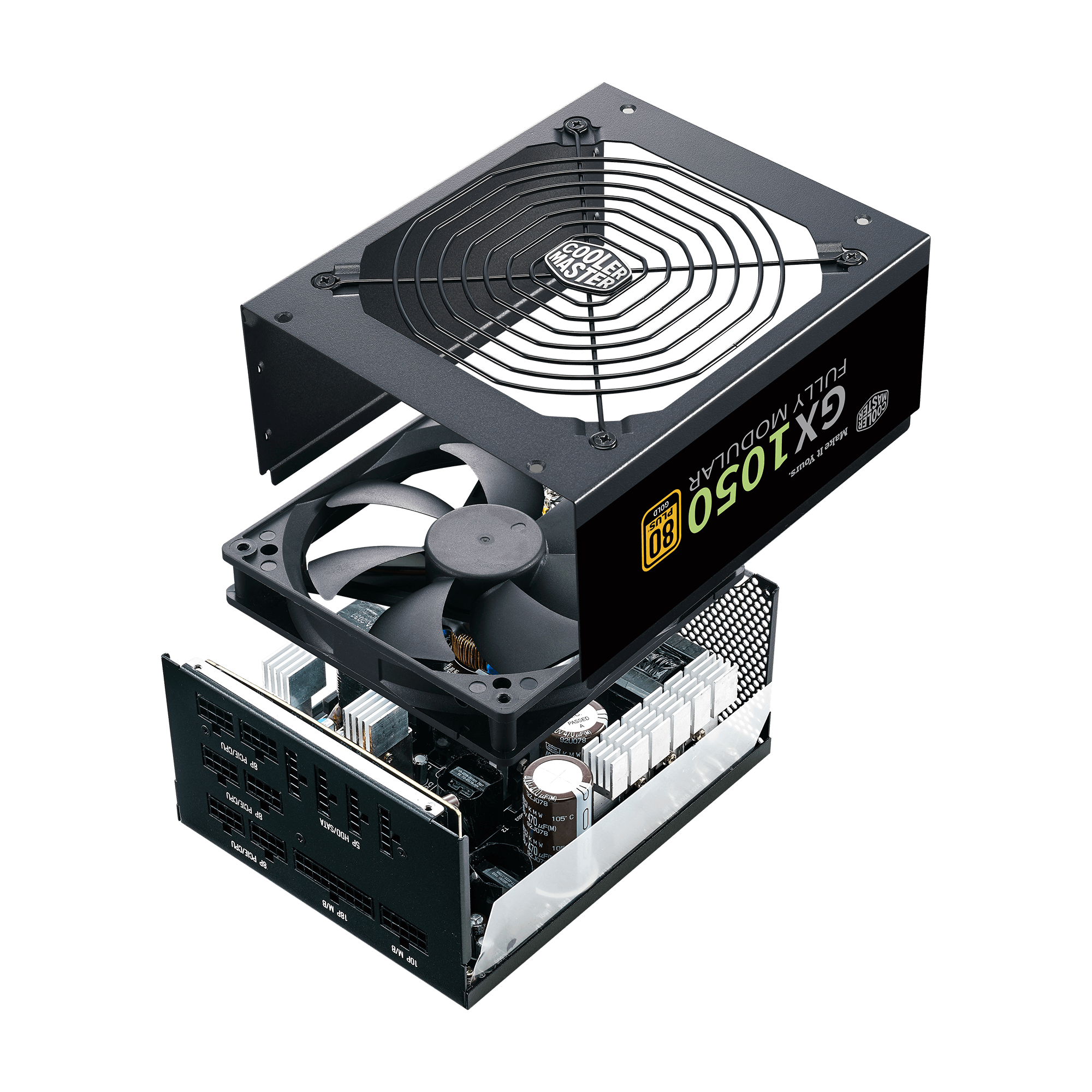 GX Gold 1050 V2 Full Modular 80 Plus Gold Certified ATX Power Supply