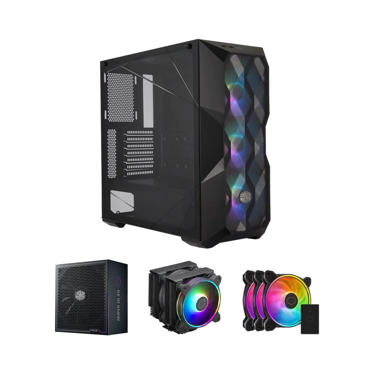 Masterbox TD500 Mesh Black Bundle image number 0