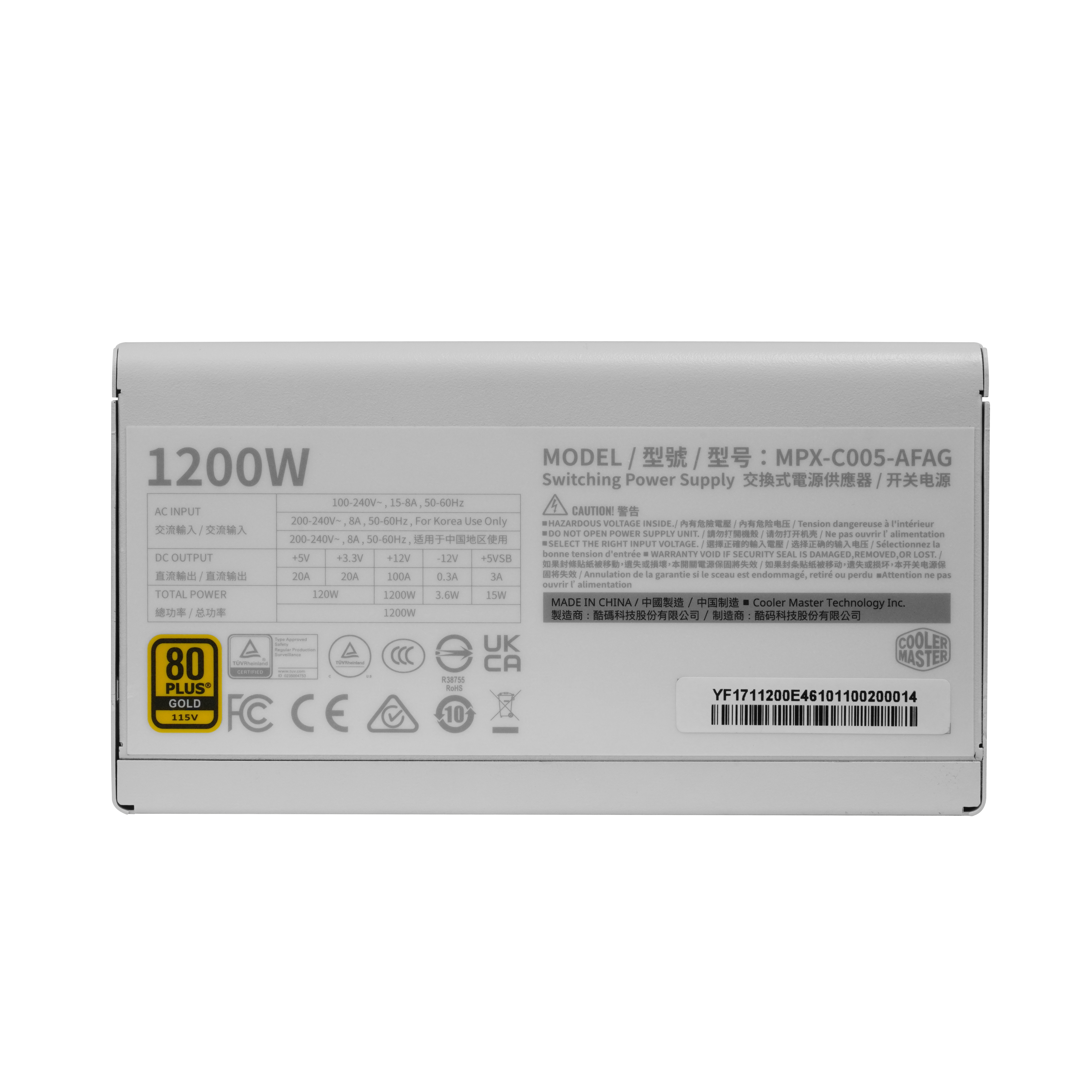 Elite Gold 1200 White Edition (All-Japanese Capacitors) image number 2