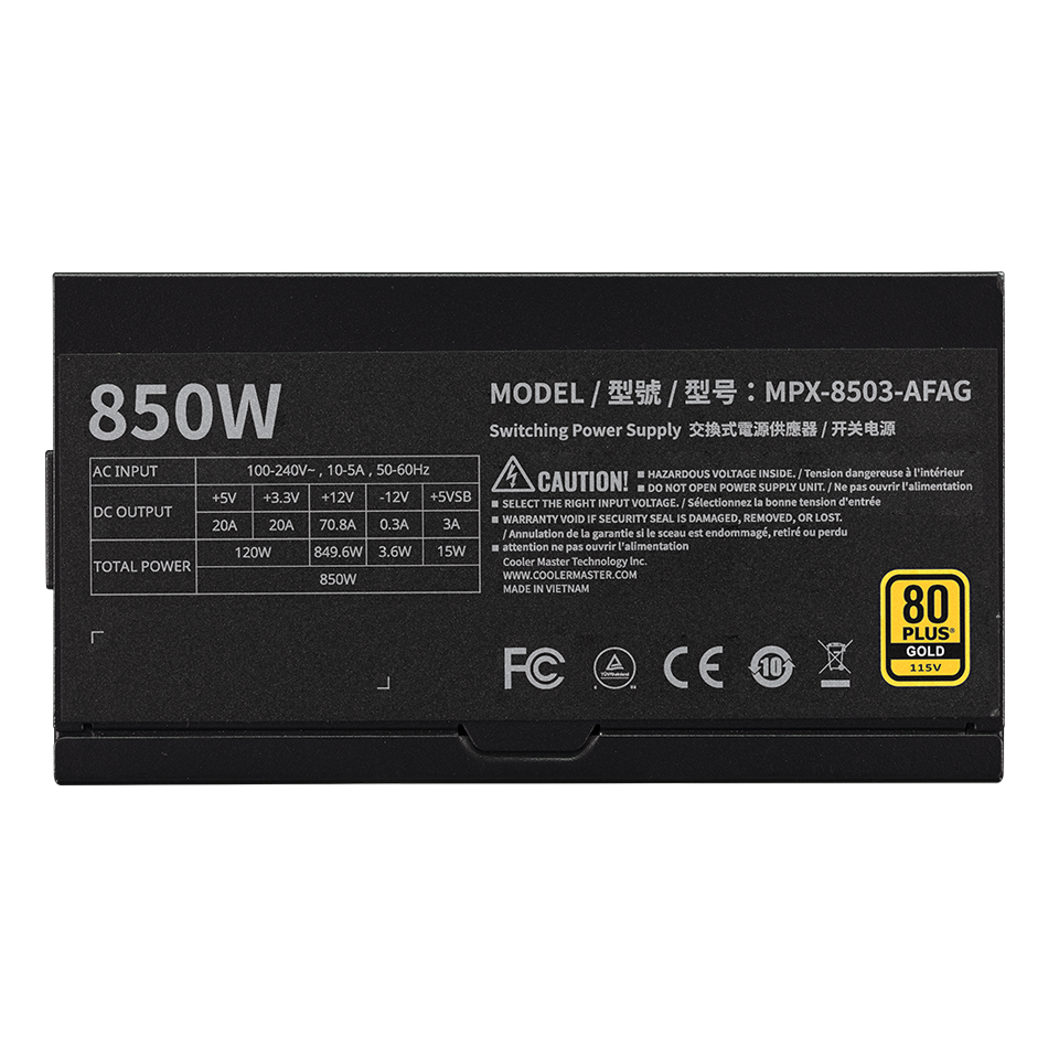 MWE Gold 850 V3 ATX 3.1 image number 7