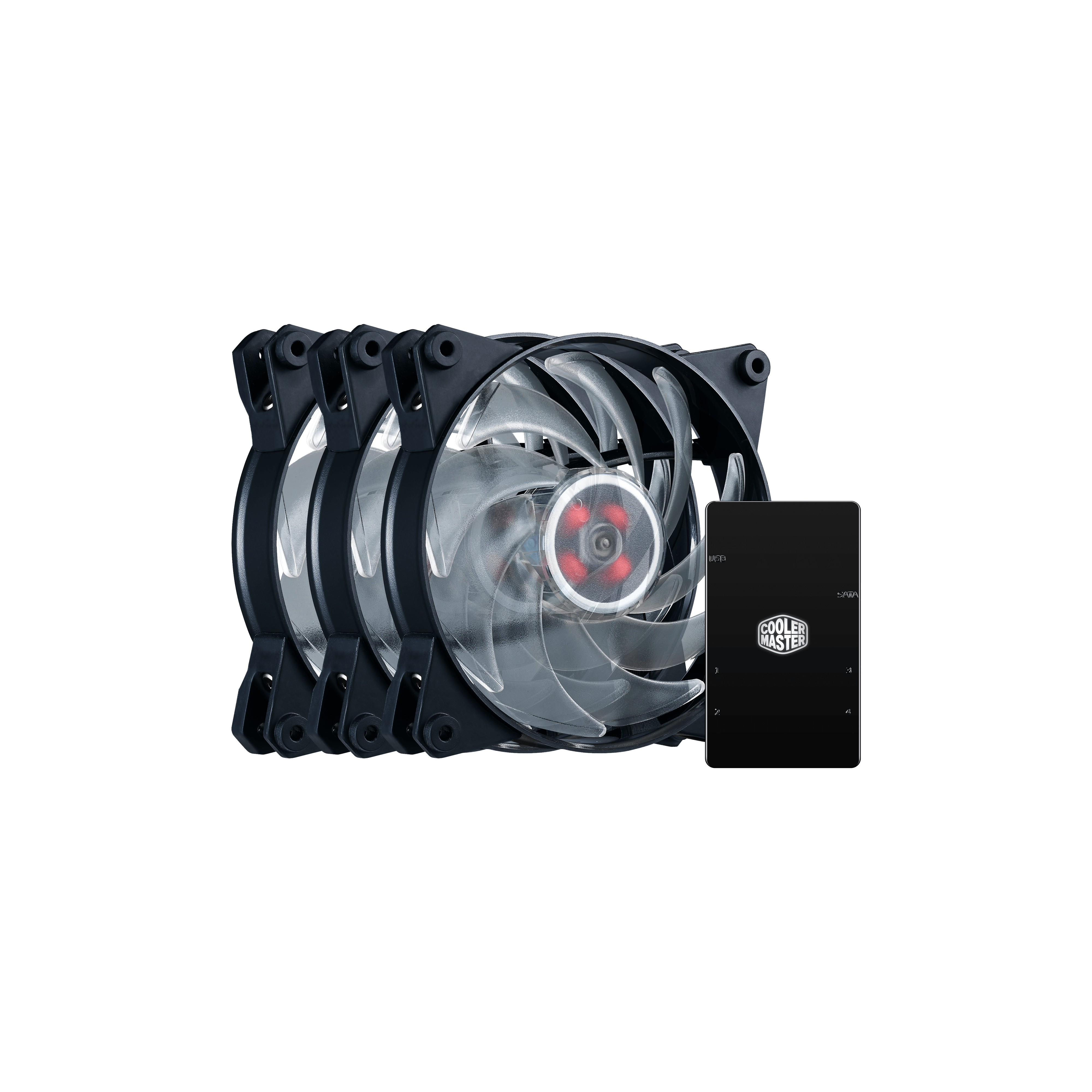 MasterFan Pro 120 Air Balance RGB 3 in 1 with RGB LED Controller image number 5