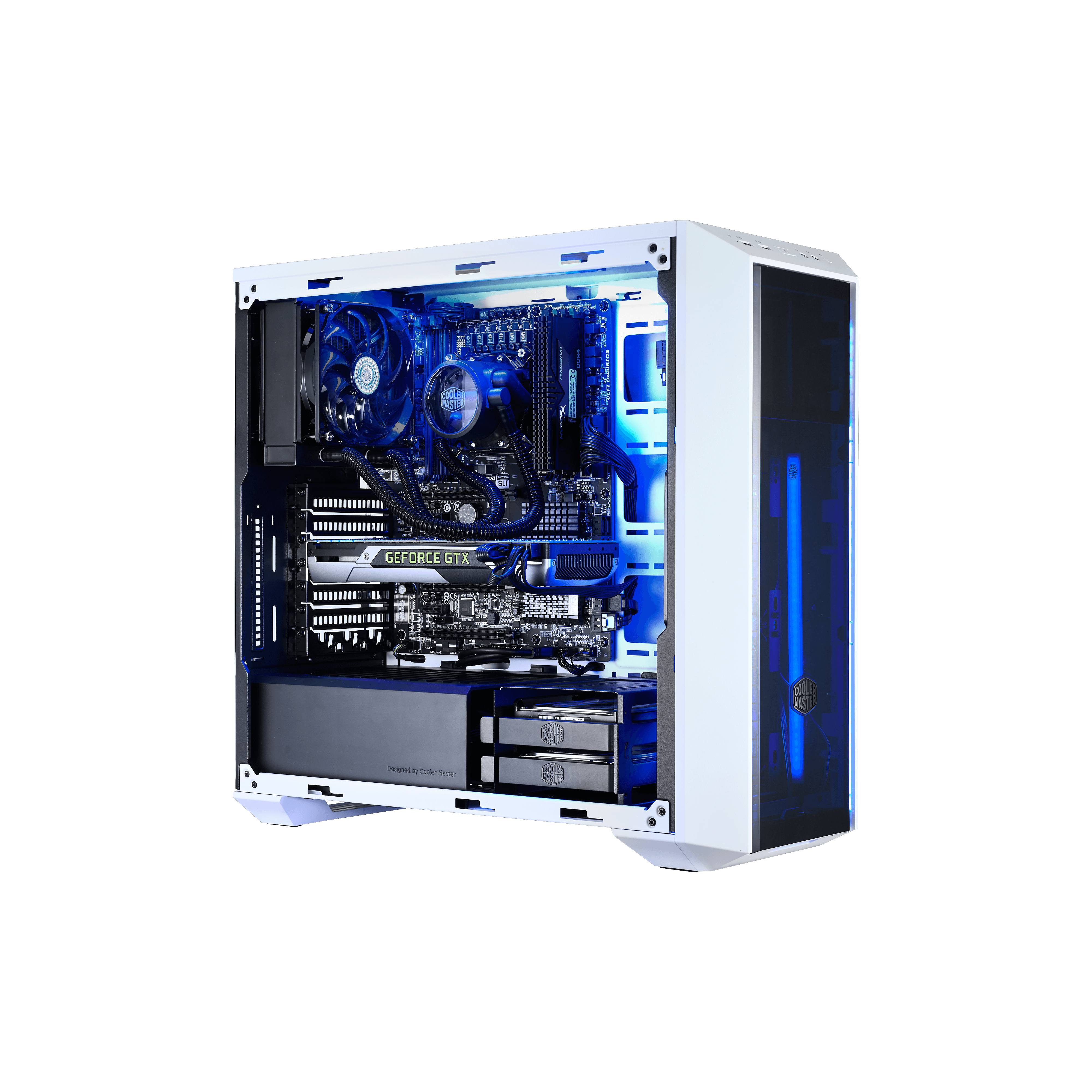 MasterBox 5 - White with DarkMirror Front Panel image number 1