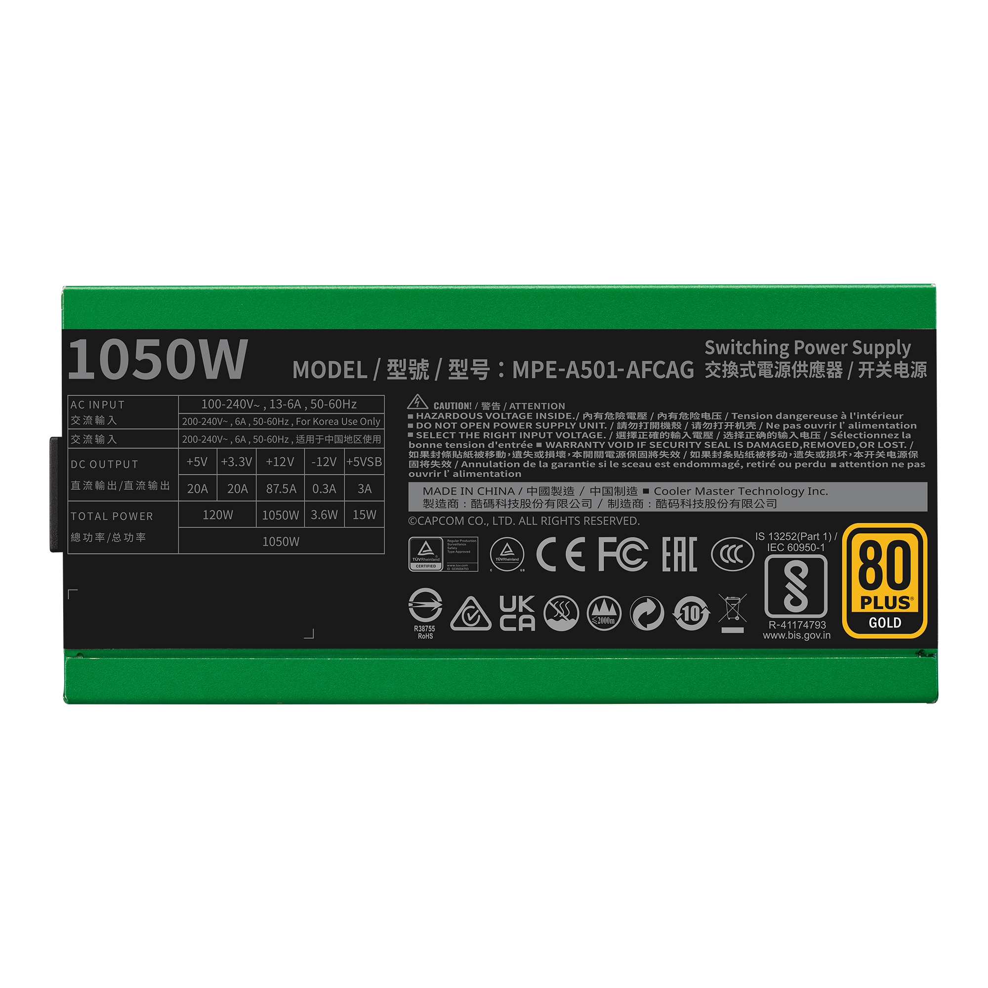 MWE Gold 1050 V2 Full Modular ATX 3.0 SF6 Blanka image number 4