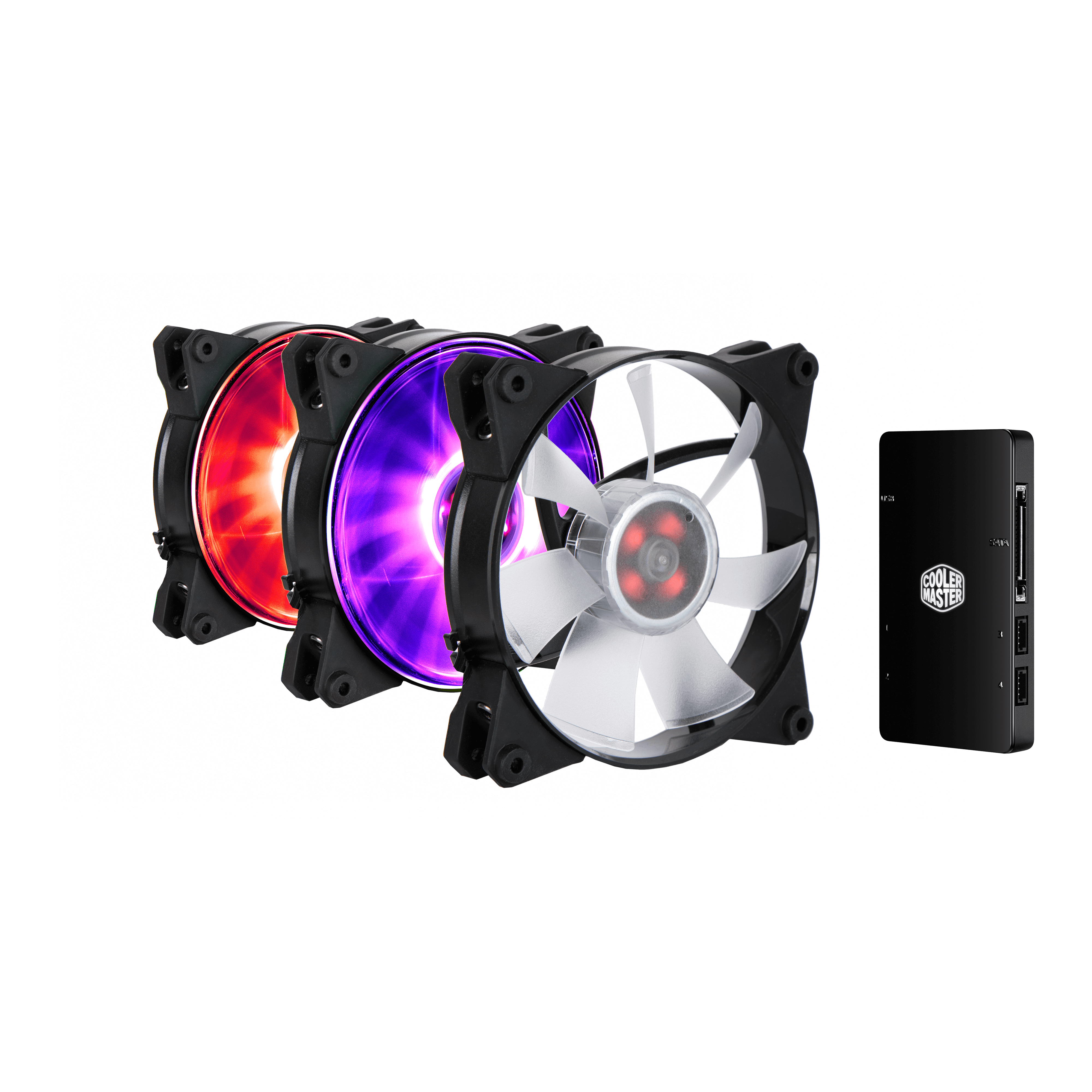 MasterFan Pro 120 Air Flow RGB 3 in 1 with RGB LED Controller image number 0