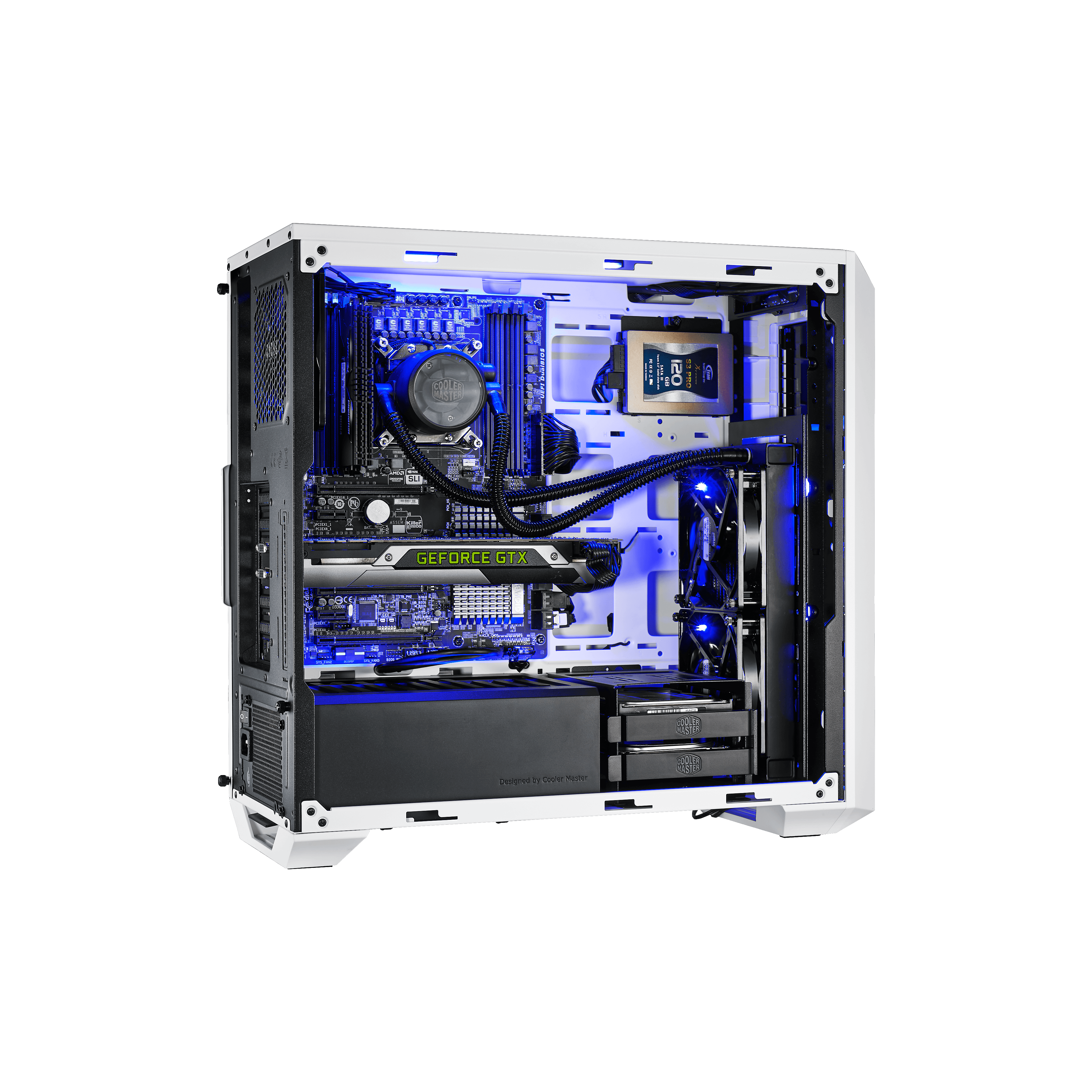 MasterBox 5 - White with DarkMirror Front Panel image number 6