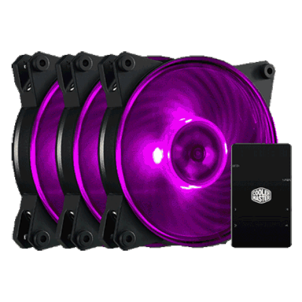 MasterFan Pro 120 Air Pressure RGB 3 in 1 with RGB LED Controller