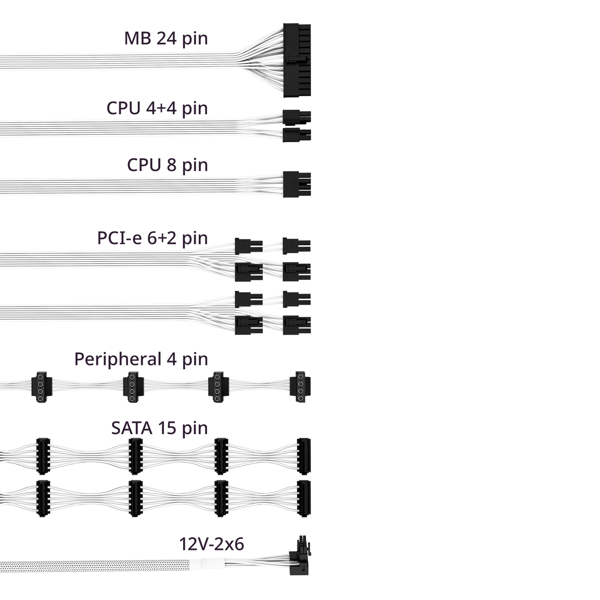V SFX Gold 750W ATX 3.1 White Edition image number 7