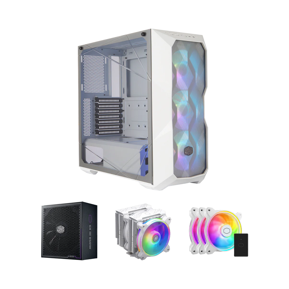 Masterbox TD500 Mesh White Bundle image number 0