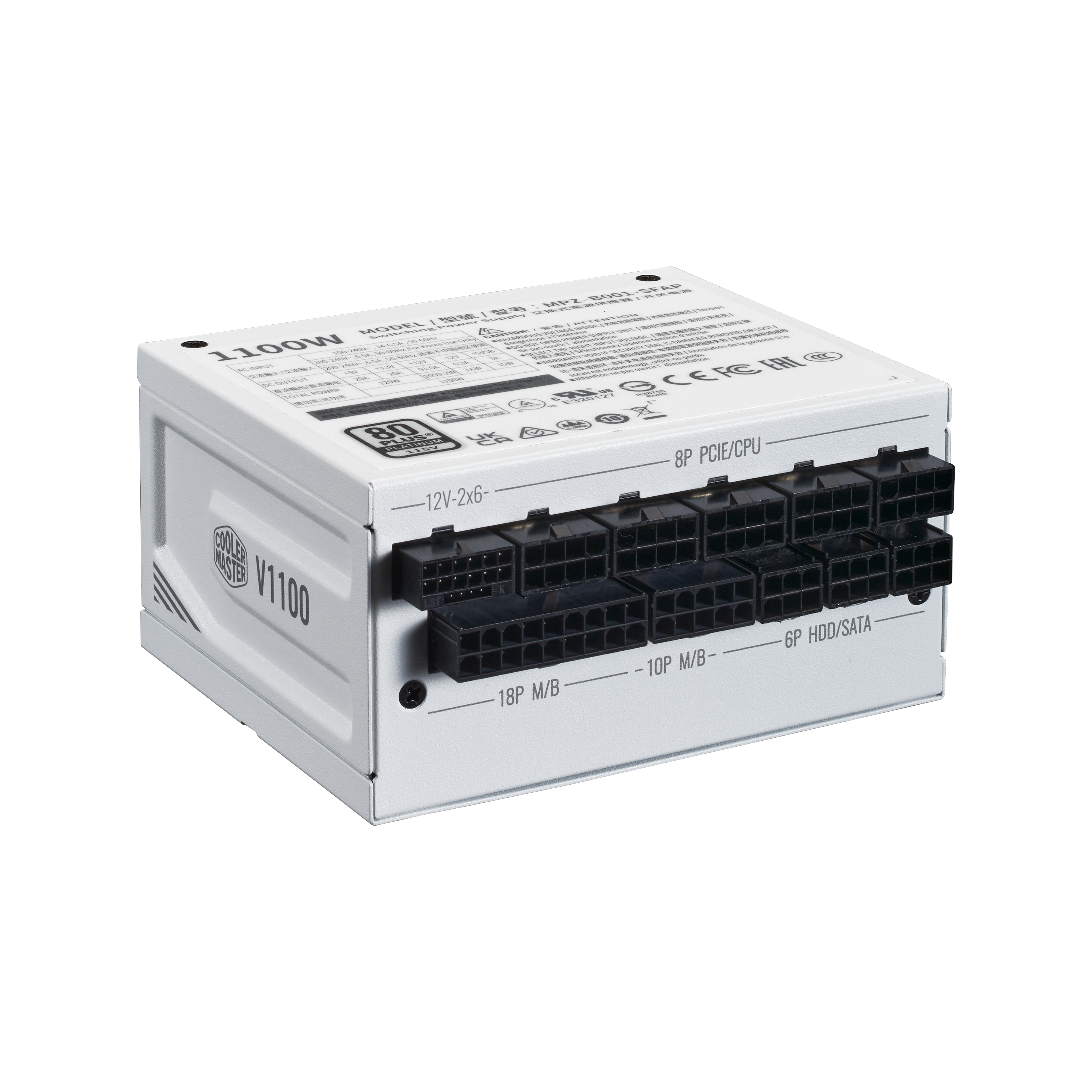 V SFX Platinum 1100 ATX 3.1 White Edition image number 3