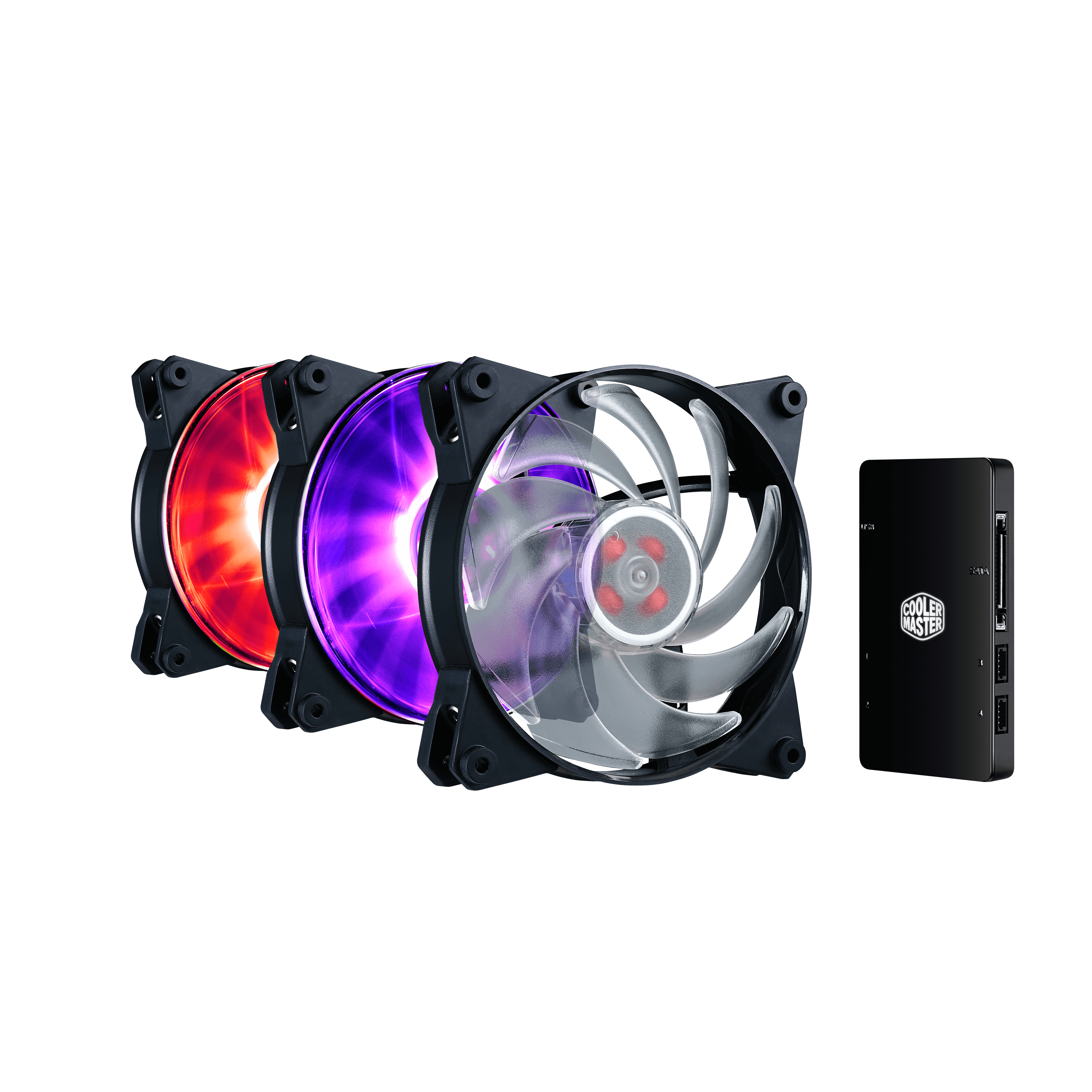 MasterFan Pro 120 Air Balance RGB 3 in 1 with RGB LED Controller image number 0