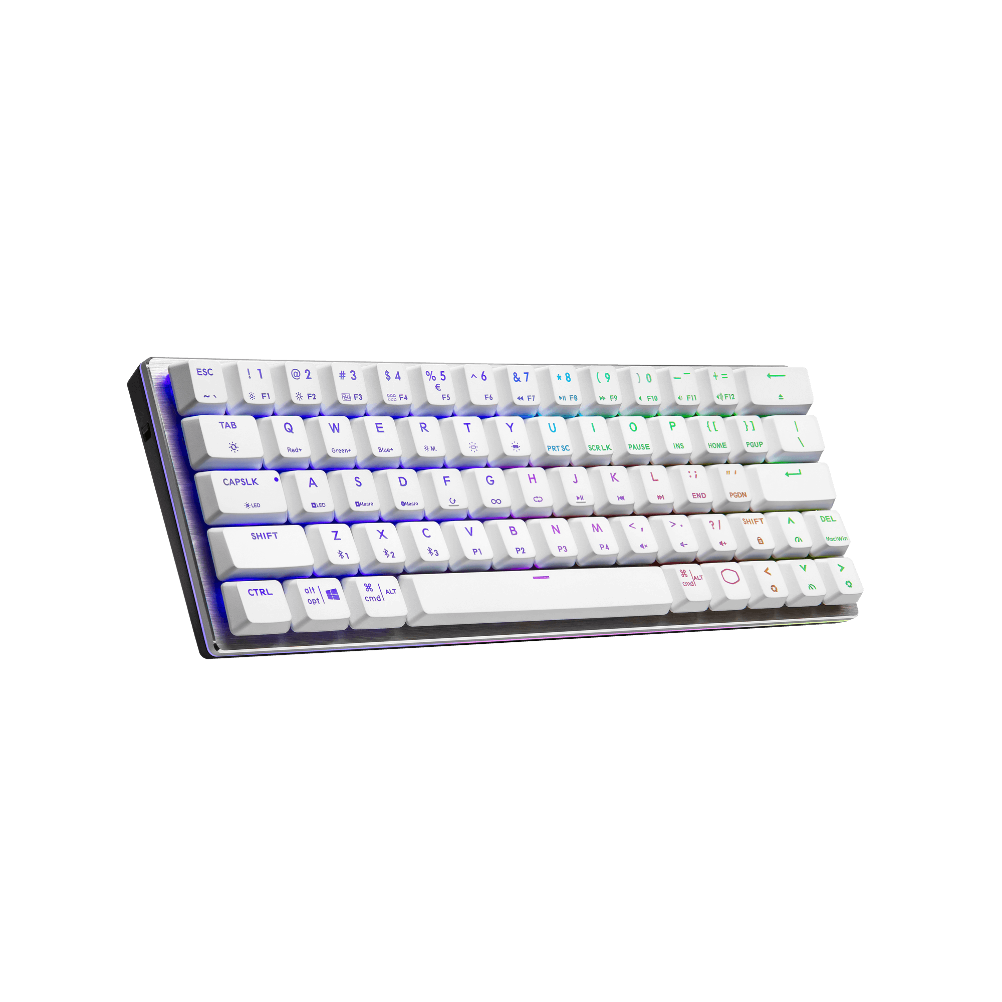SK622 Silver White Hybrid Wireless Mechanical Gaming Keyboard image number 0